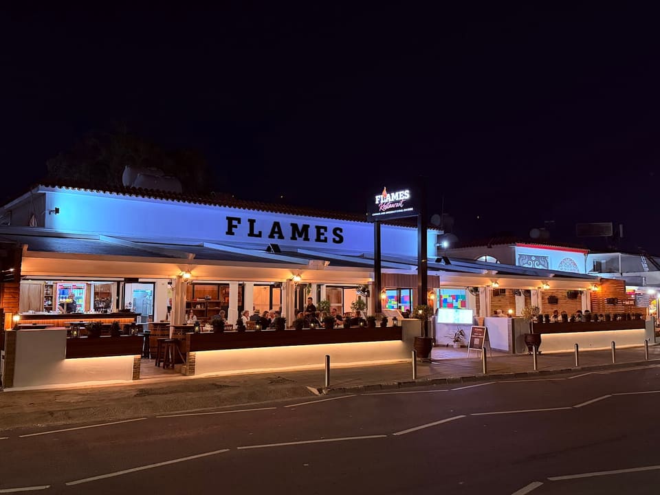 Flames Restaurant and Bar in Ayia Napa