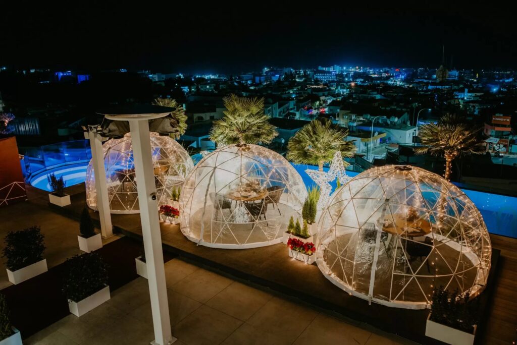 Igloo Dining at Hotel Napa Suites