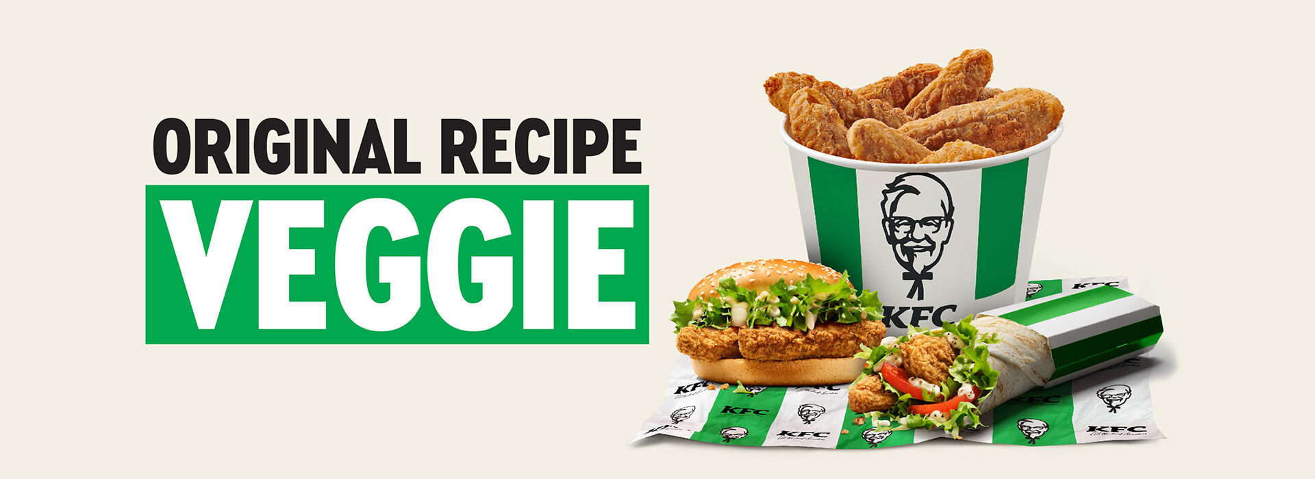 New VEGGIE menu at KFC
